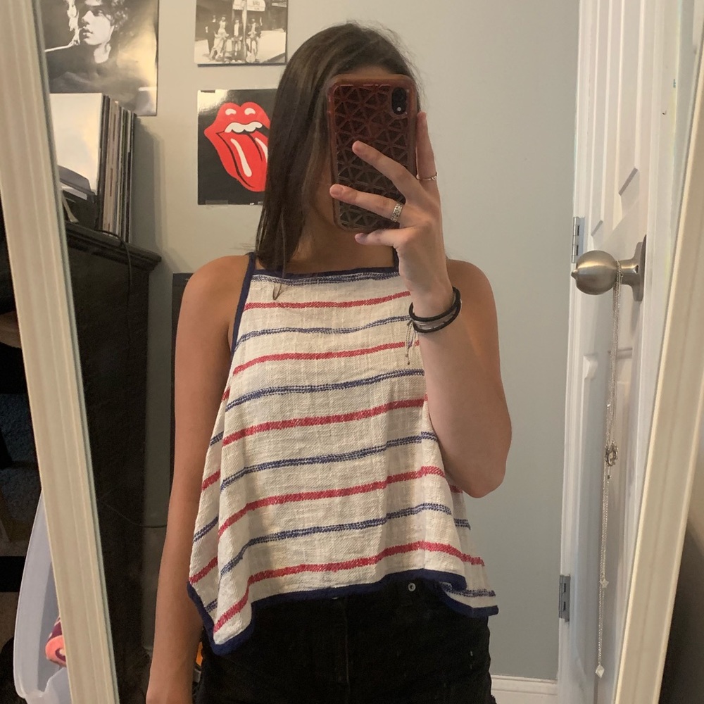 Free people flowy tie tank